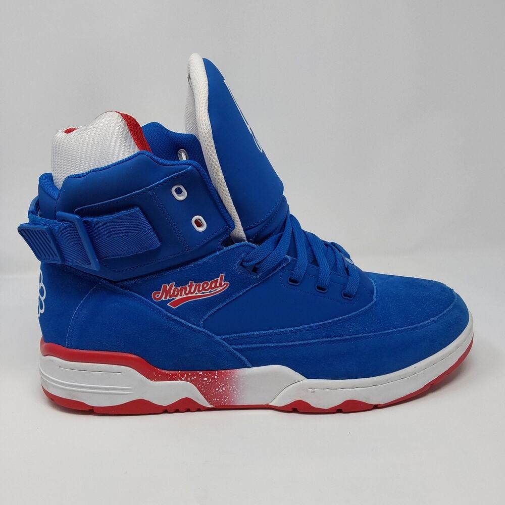 Ewing Athletics Patrick Ewing Montreal Blue Red White Size 16 Shoes - Picture 12 of 15